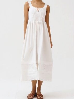 NWT Nothing Fits But Rhodes Dress in White